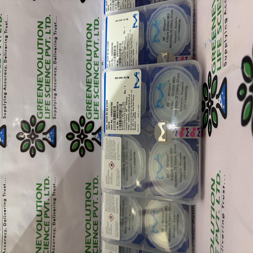 Millipore Membrane Black Filter Paper 0.45 um 47mm diameter