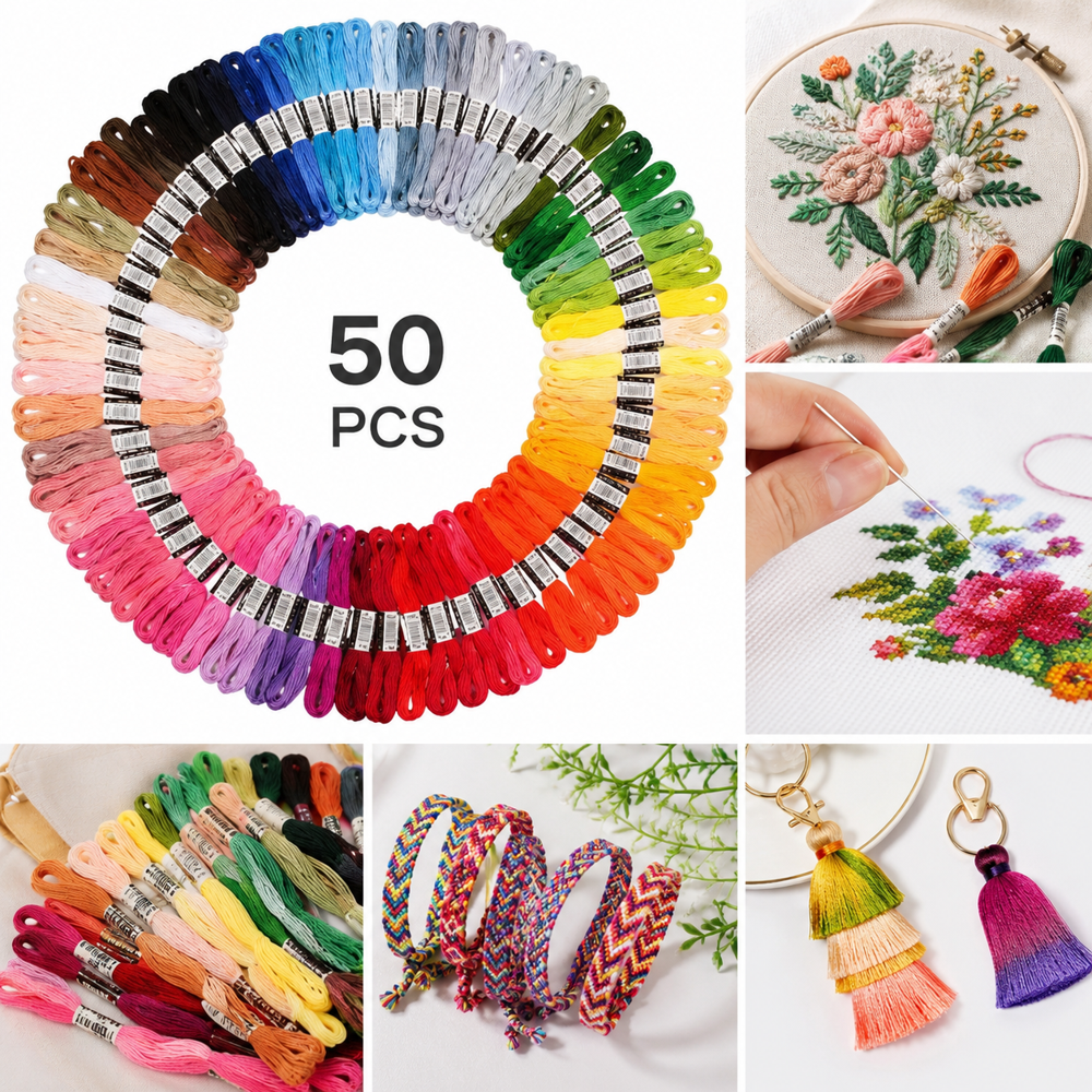Multicolor Embroidery Thread