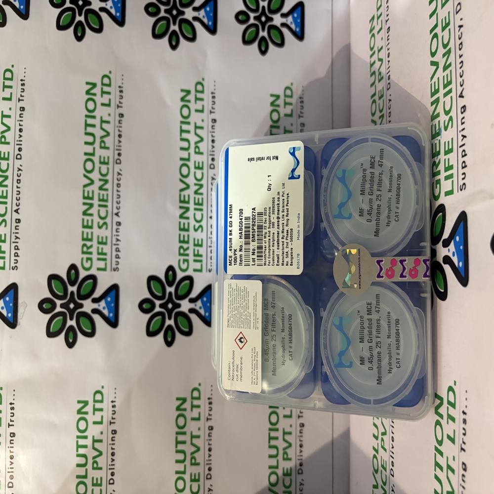 Millipore Membrane Black Filter Paper 0.45 um 47mm diameter