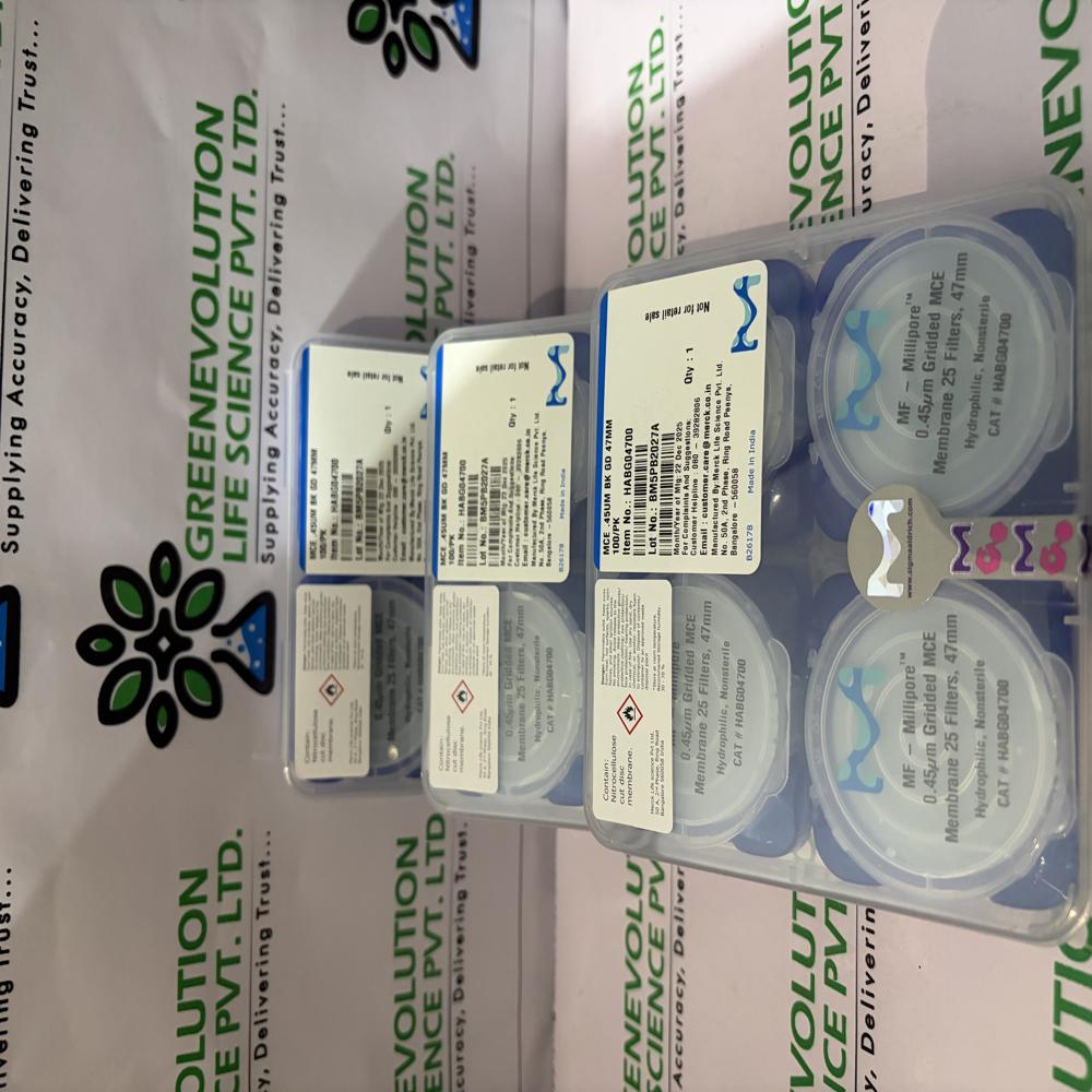 Millipore Membrane Black Filter Paper 0.45 um 47mm diameter