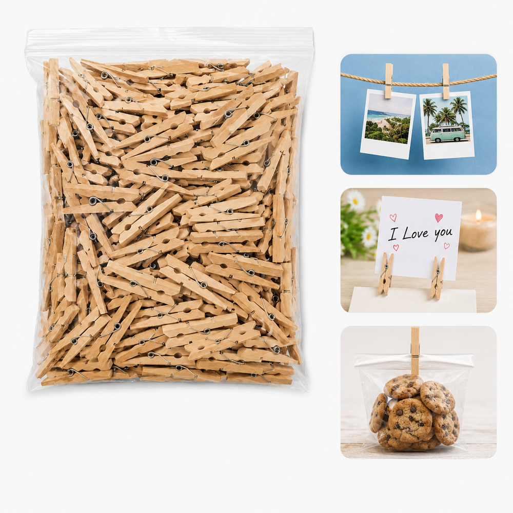 Netural Wooden Clip