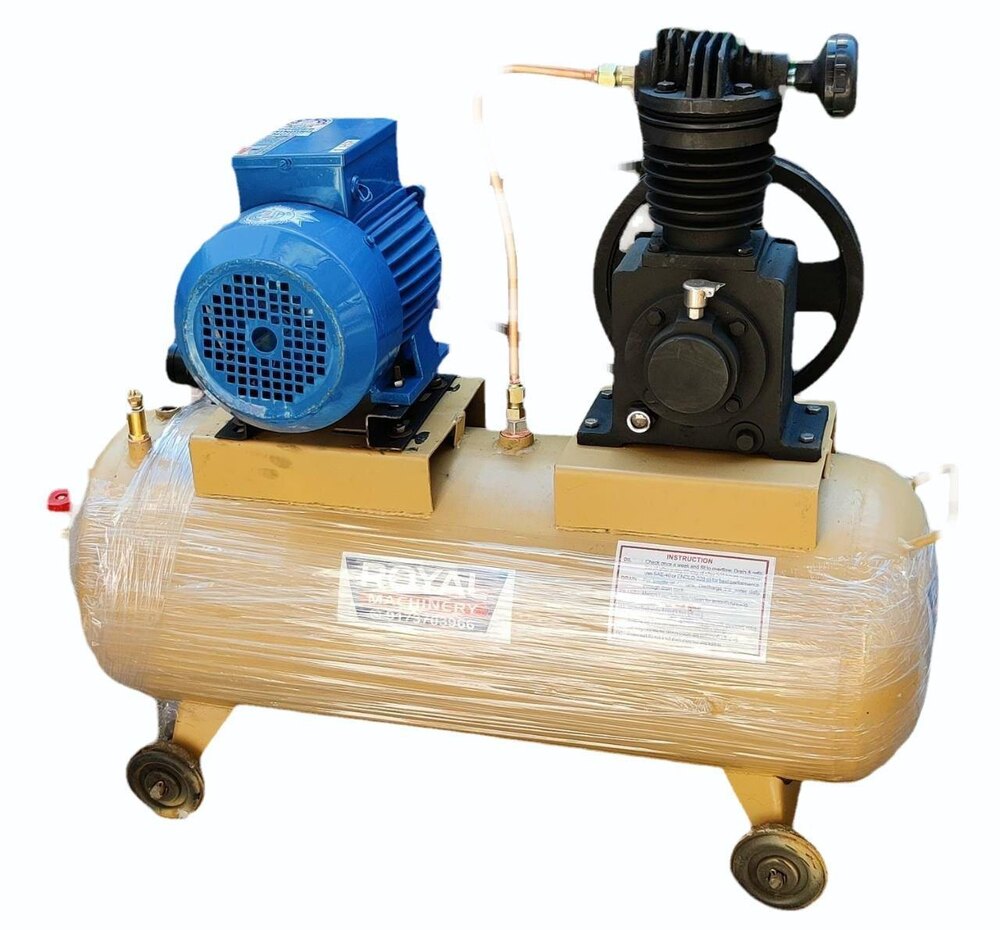 Top Block 300 Liter With 3 HP Single Phase Motor Air Compressor