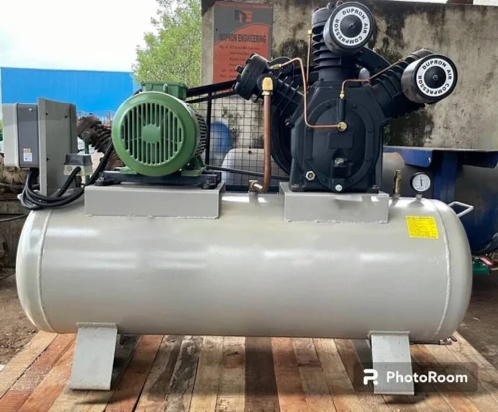 500 Liter Tank With 10HP Motor TC 1000 Double Stage Air Compressor