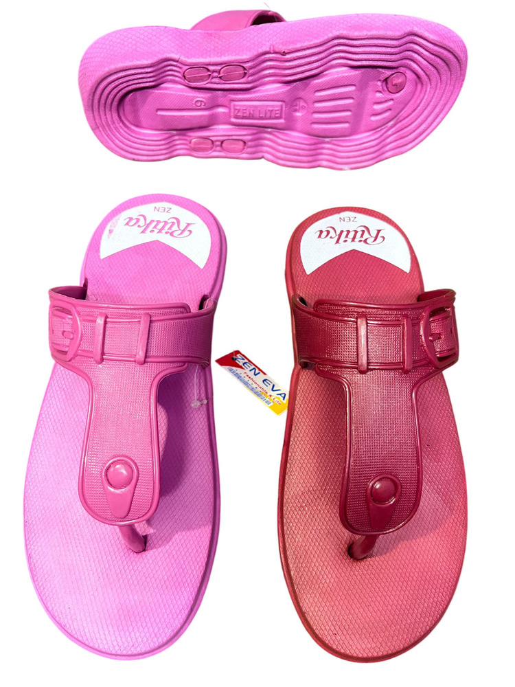 Ritika Womena s Buckle Strap Casual Flip Flops