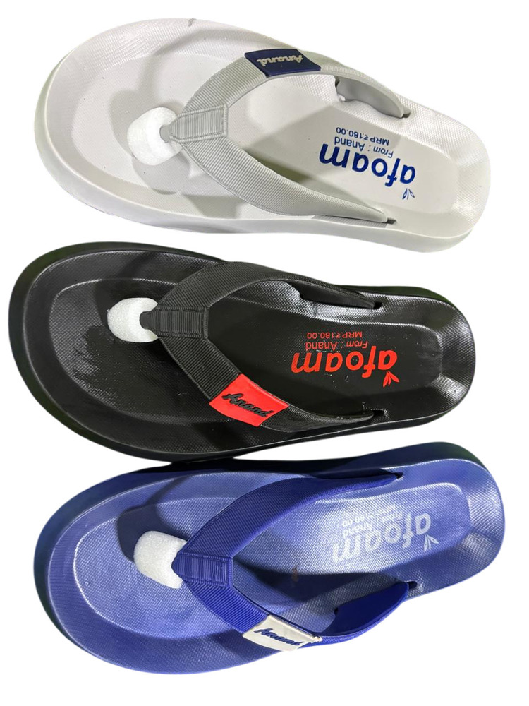 Afoam Casual Rubber Flip Flops - Color: White