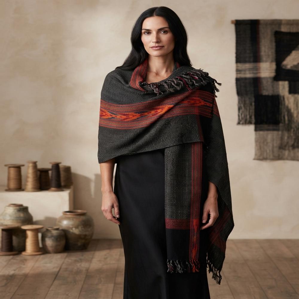 Pure wool Kallu shawls