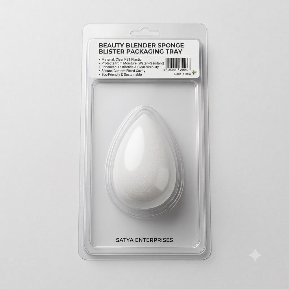 Beauty Blender Sponge Blister Packaging Tray