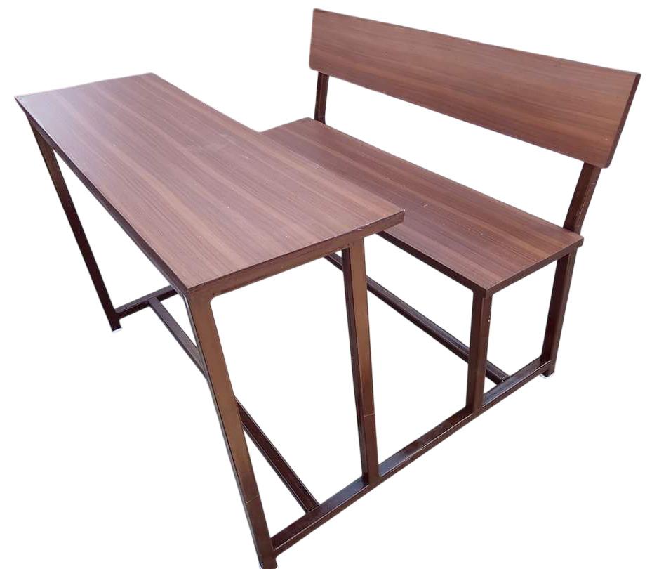 Brown Dual Student Desk