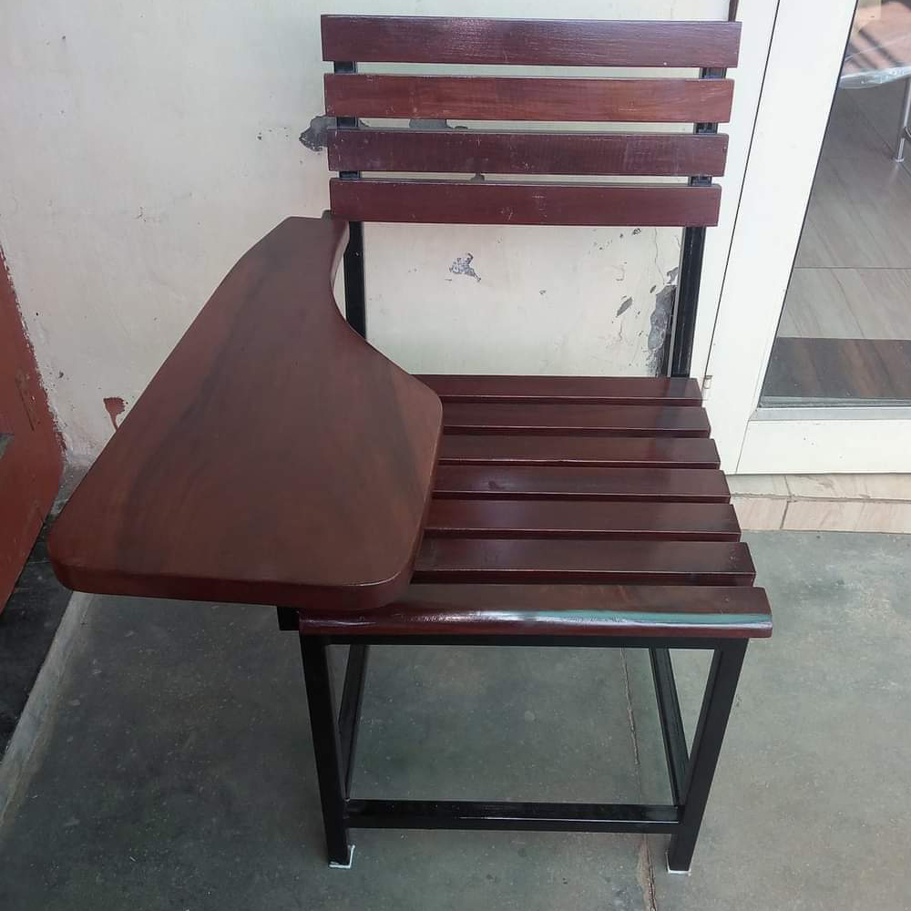 Slatted Wooden Student Study Chair