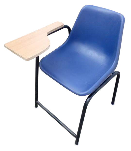 Blue Molded Plastic Student Training Chair
