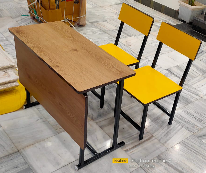 Modern Classroom Desk And Chair Set
