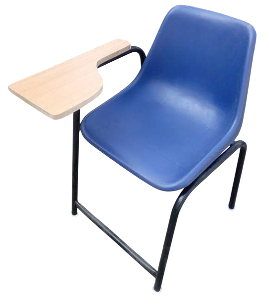 Blue Plastic Student Study Chair