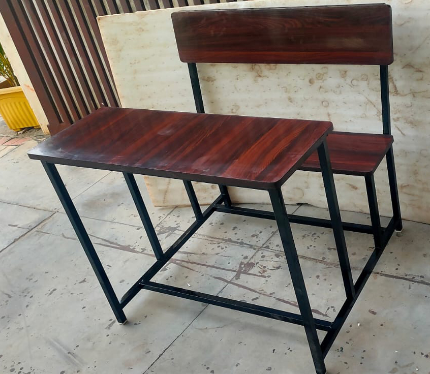 Wooden School Desk And Chair Set