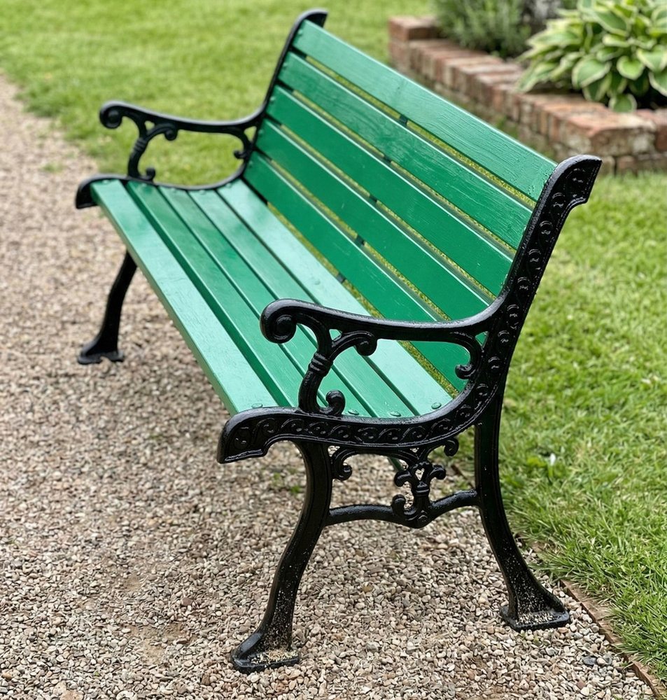 3 Seater Cast Iron Garden Bench - Application: Outdoor