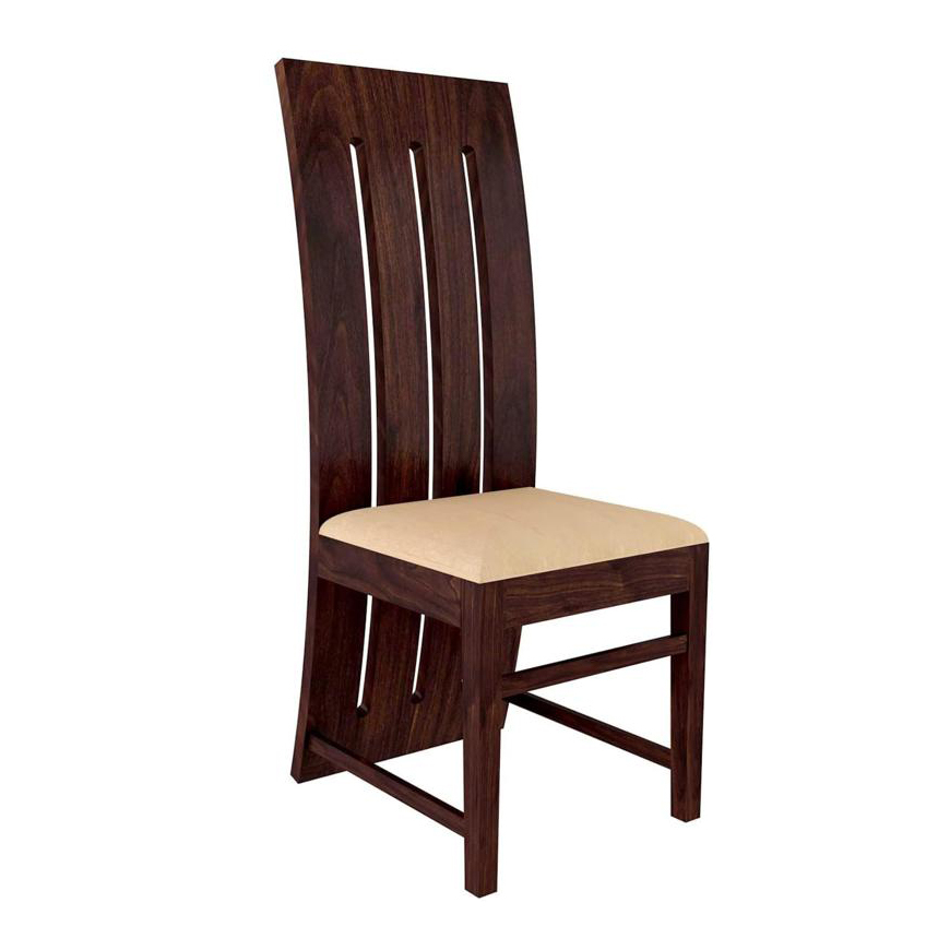 Solid Wood High Back Dining Chair