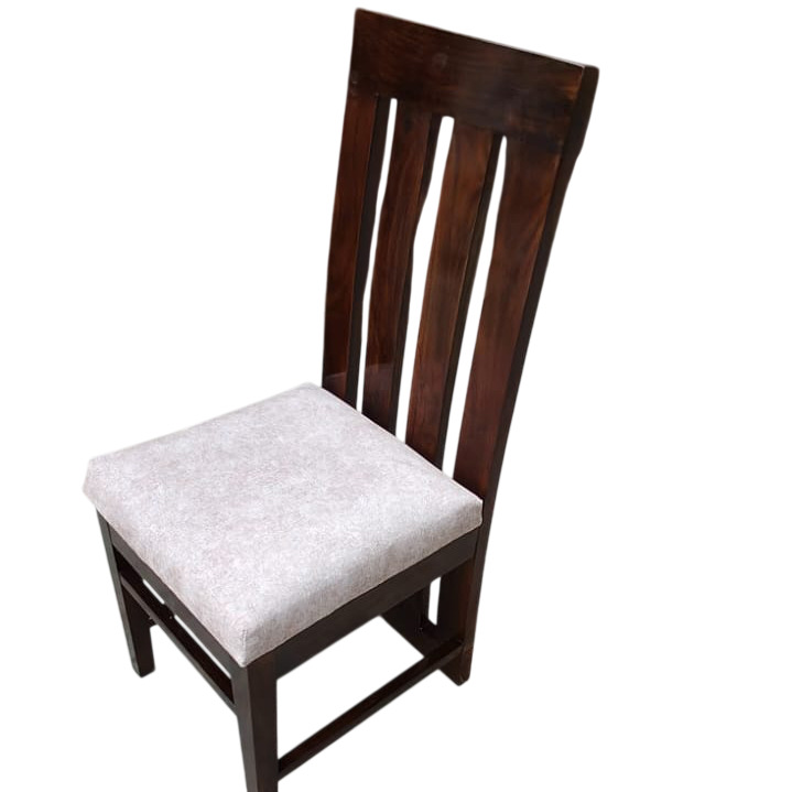 Solid Sheesham Wood Dining Chair - Artwork: Plain/Minimalist