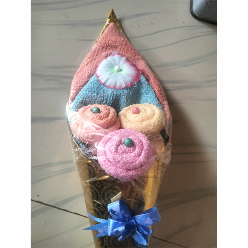 5 Napkins Bouquet - Color: Multicolor (Pink