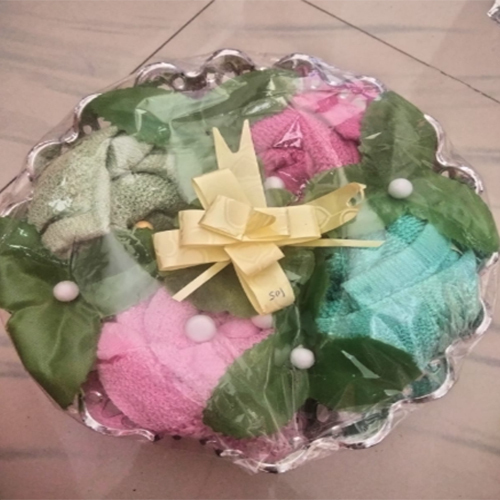 Napkins Basket - Color: Multi-Color (Pink