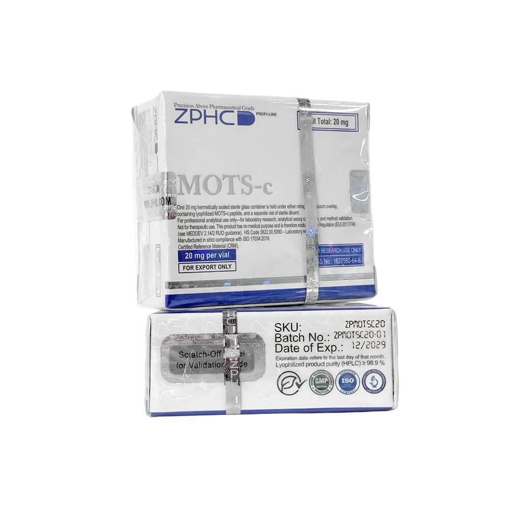 MOTS-c 20mg Kit ZPHC Lyophilized Peptide + Bacteriostatic Water