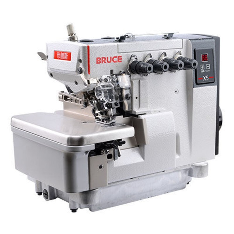 Bruce P5 Computerized Flatbed Interlock Sewing Machine - White 670x445x595mm, 550w, 5500 Stitches/min, Led Lighting, Automatic Lubrication, Direct Drive Motor