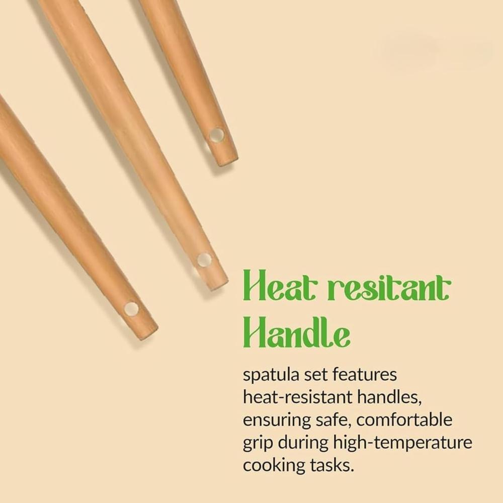 3 Pcs Wooden Spatula