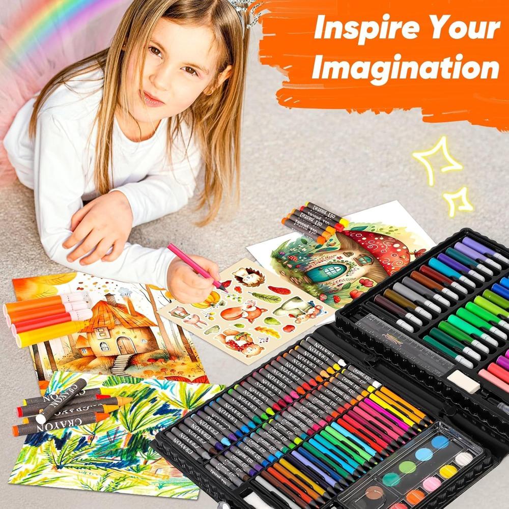 150 Pcs Art Set Color Box