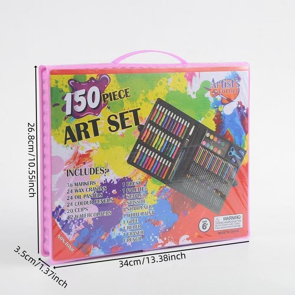 150 Pcs Art Set Color Box