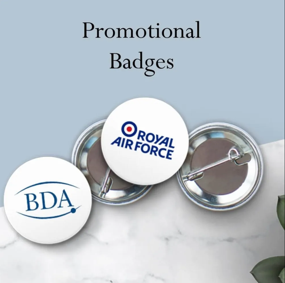 Promotional Name Badges - Color: Orange