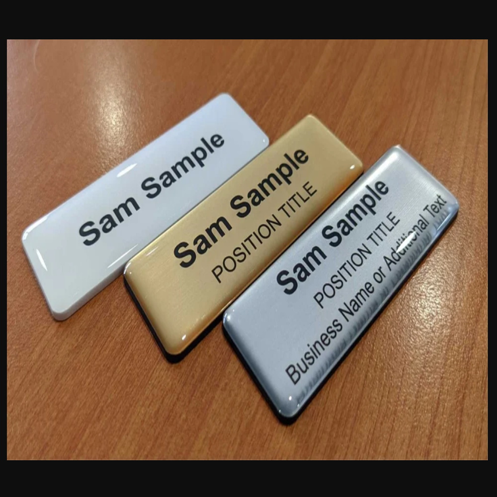Ss Promotional Name Badges - Color: Blue