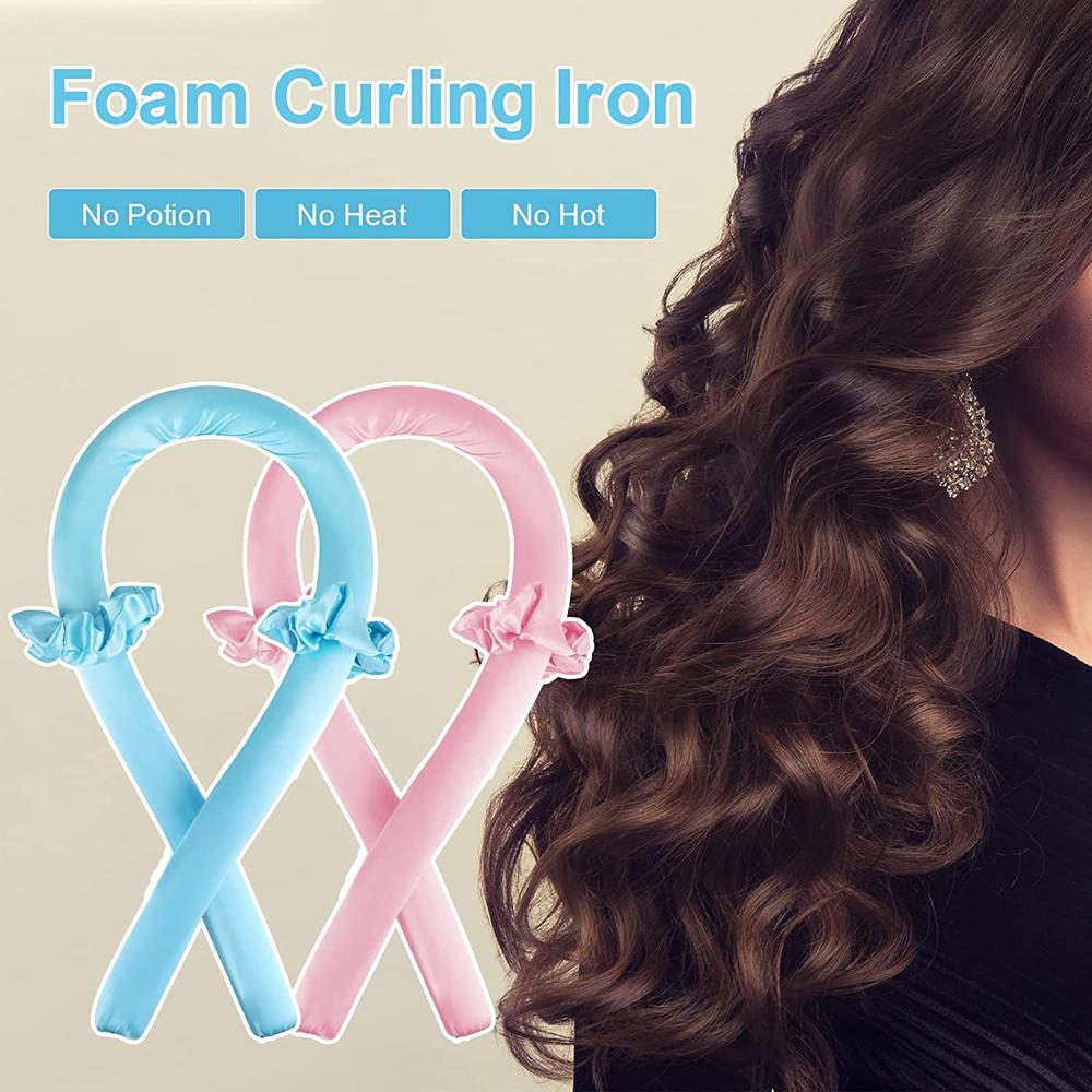 Pink Heatless Hair Curler