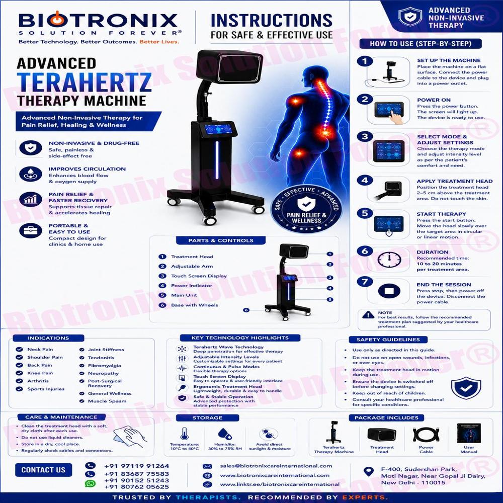 TERAHERTZ Premium Smart Healing Therapy Machine