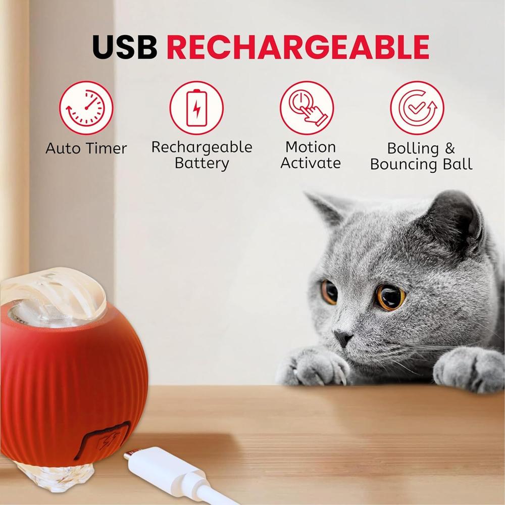 Red Cat Teaser Ball