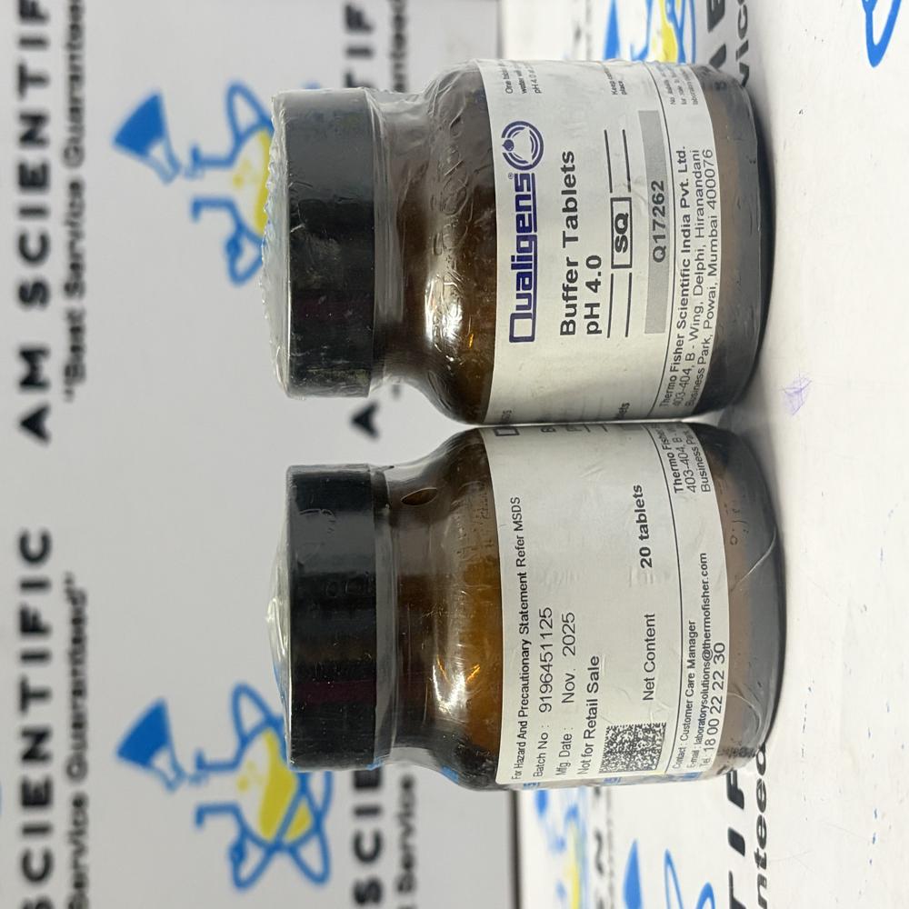 Buffer Tablets PH 4.0 20Tabs Qualigens