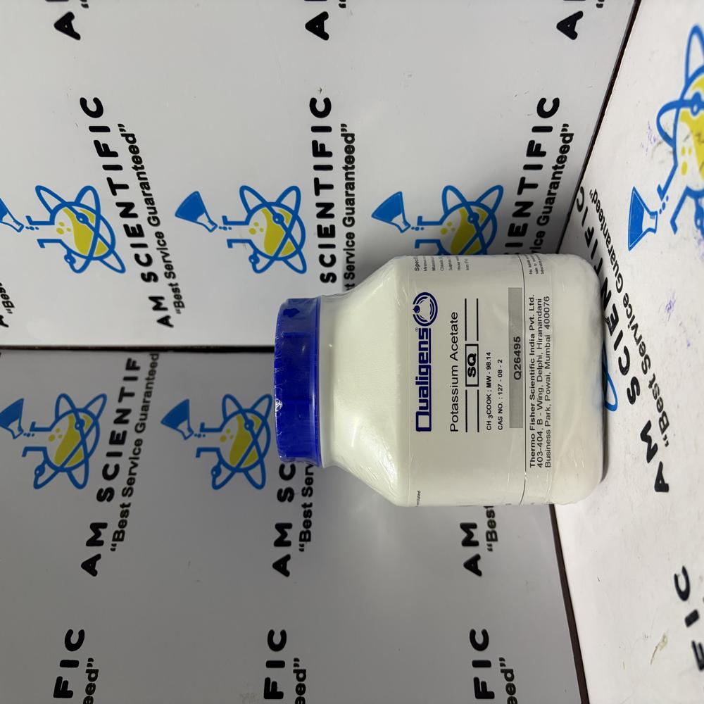Potassium Acetate Sq 500g Qualigens - Application: Laboratory