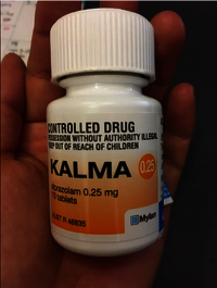 Kalma 0.25mg 10 Tablets - Brand: Mylan - Anti Anxiety