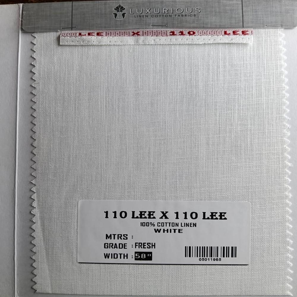 110 LEE X 110 LEE COTTON LINEN SHIRTING FABRIC 58"