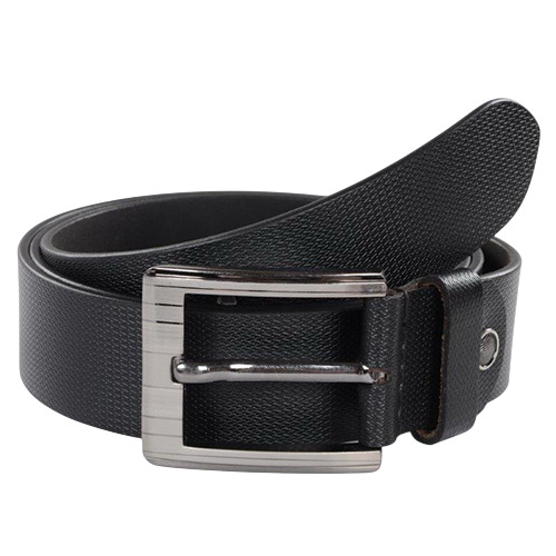 Black Grain Hand Finished Leather Belt