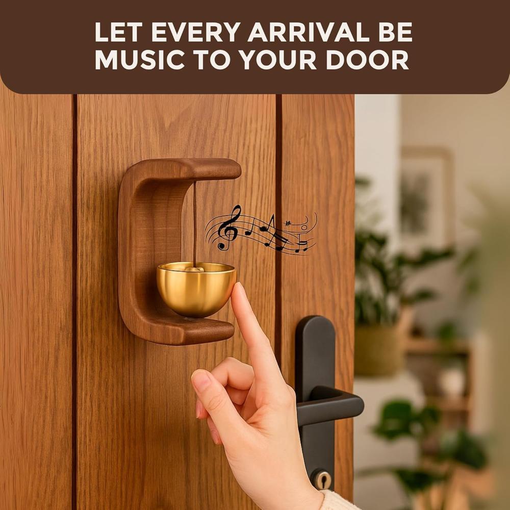 Wooden Door Bell