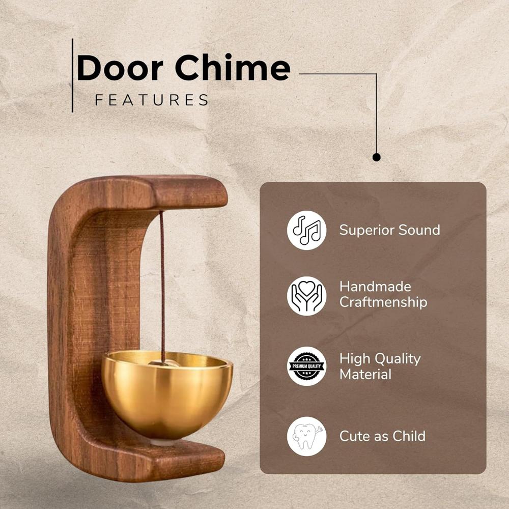 Wooden Door Bell