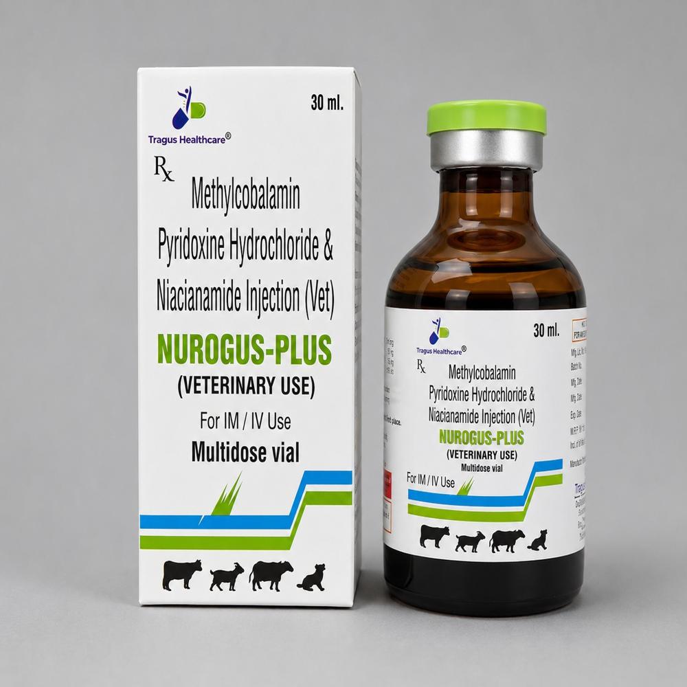Methylcobalamin 1000 Mcg + Pyridoxine Hydrochloride 100 Mg + Niacinamide 100 Mg / Nurogus-Plus - 30 Ml - Ingredients: Chemicals