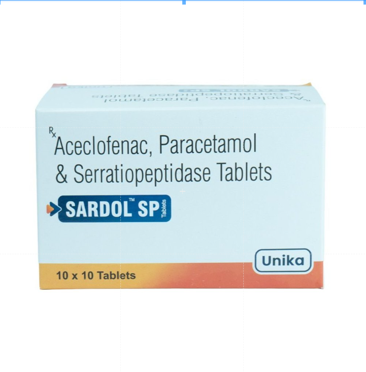 Aceclofenac Paracetamol And Serratiopeptidase Tablets