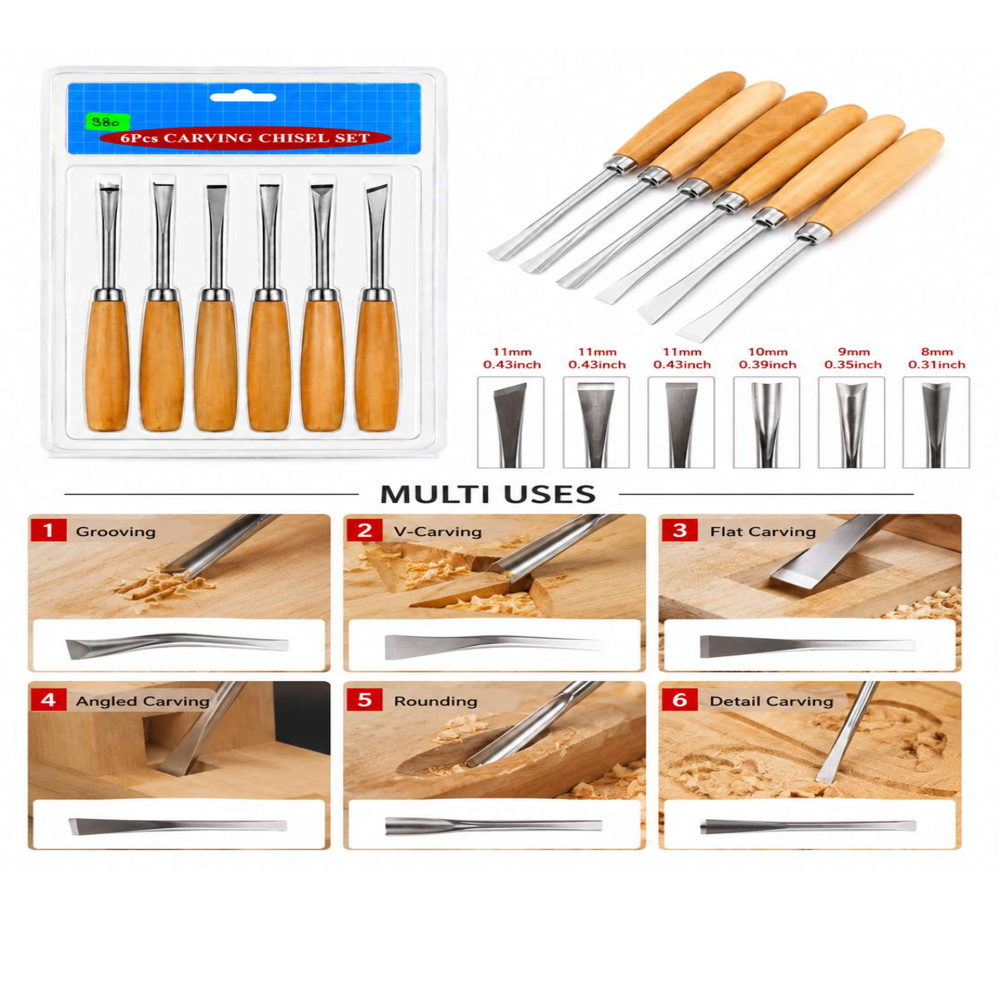 Wood Carving Chisel Set