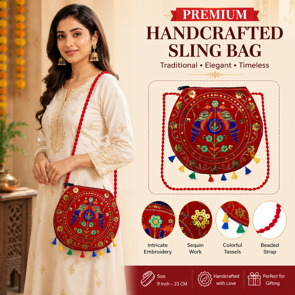 Traditional Handwork Sling Bag for Women