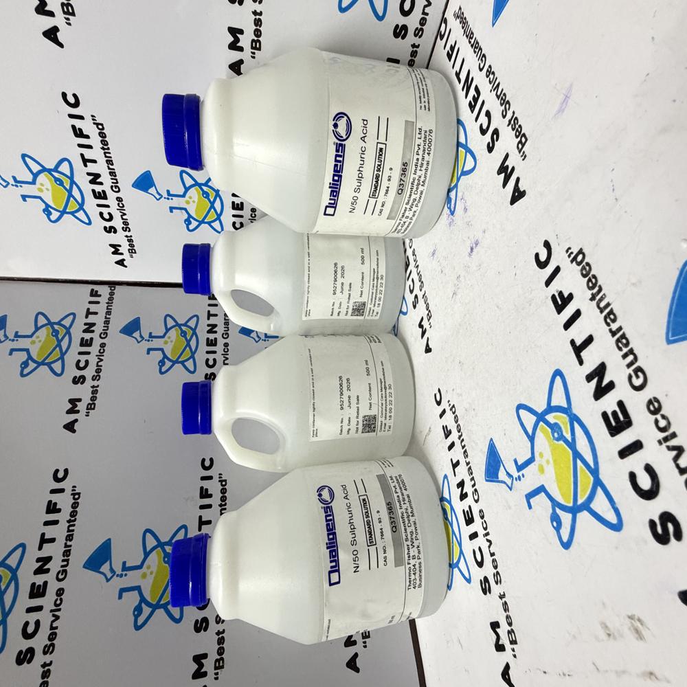 Sulphuric Acid N/50 Solution 500ml Qualigens