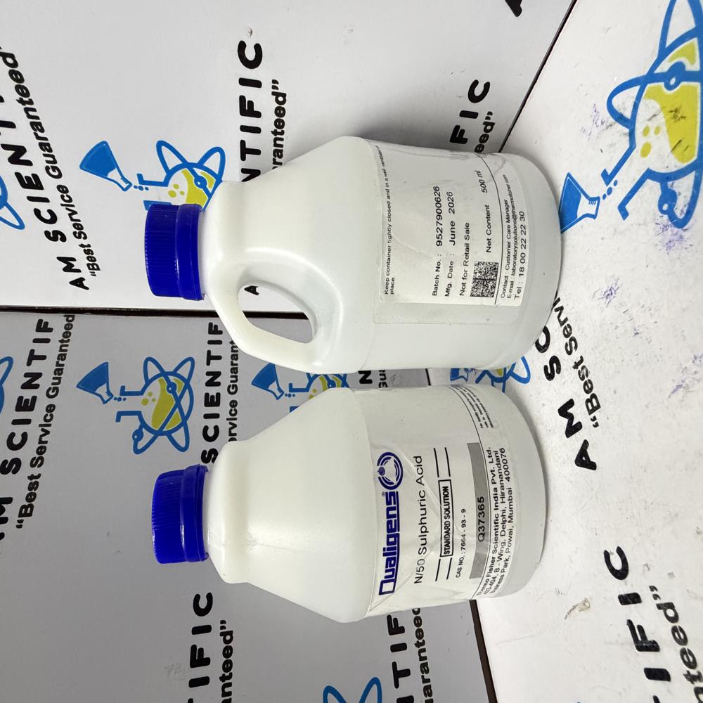 Sulphuric Acid N/50 Solution 500ml Qualigens