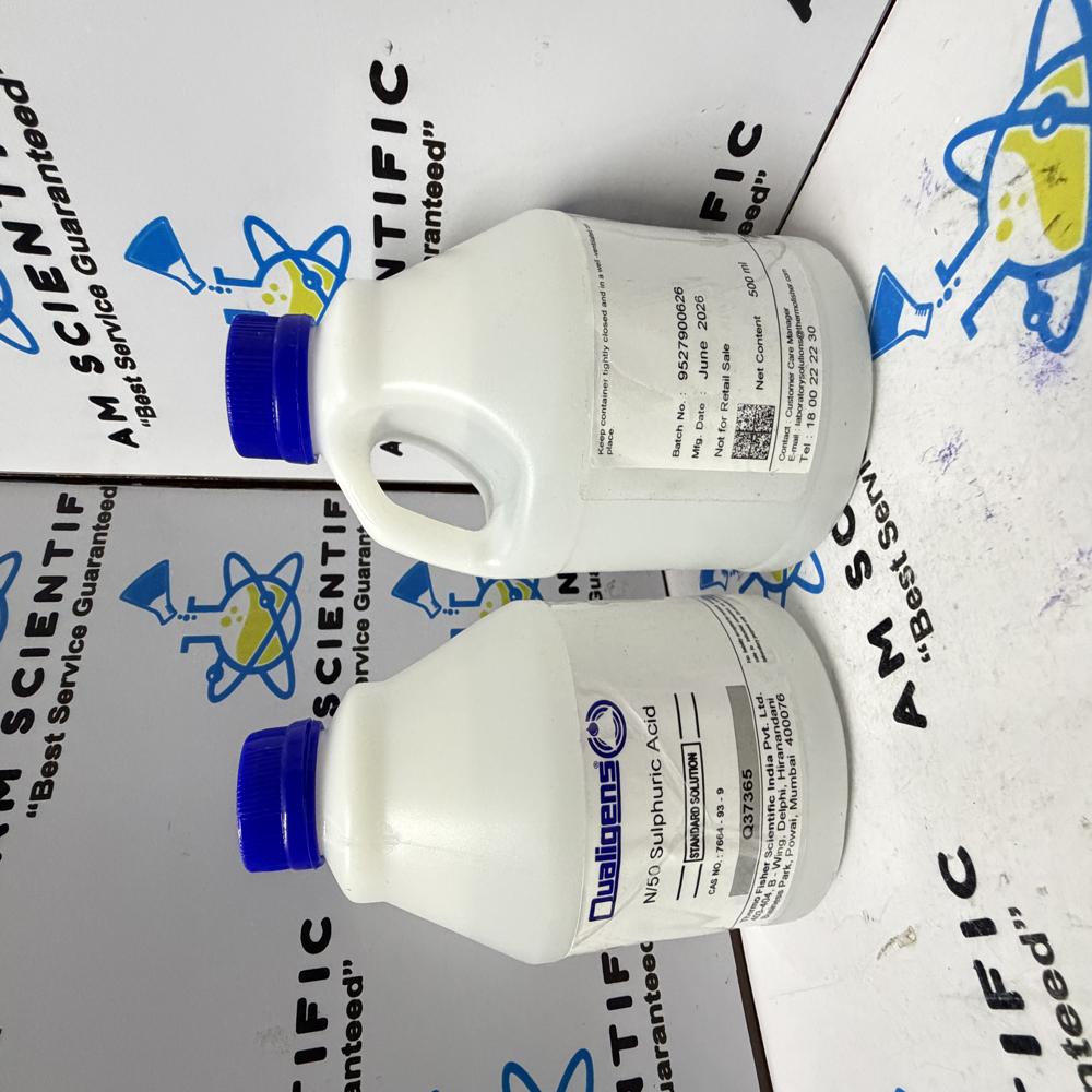 Sulphuric Acid N/50 Solution 500ml Qualigens