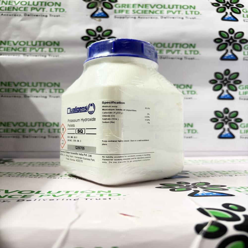 Potassium Hydroxide pellets Qualigens