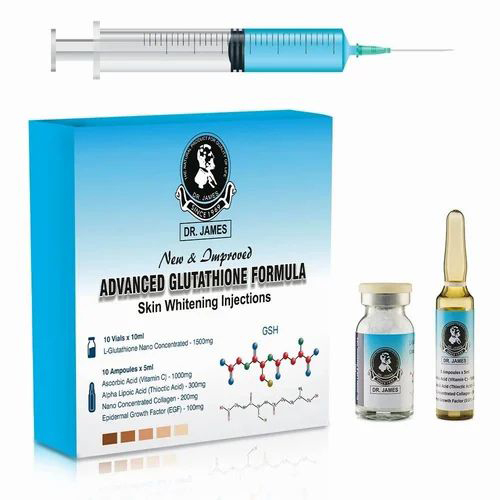Dr James Glutathione Injection 1500mg Skin Whitening Injection-5 Sessions