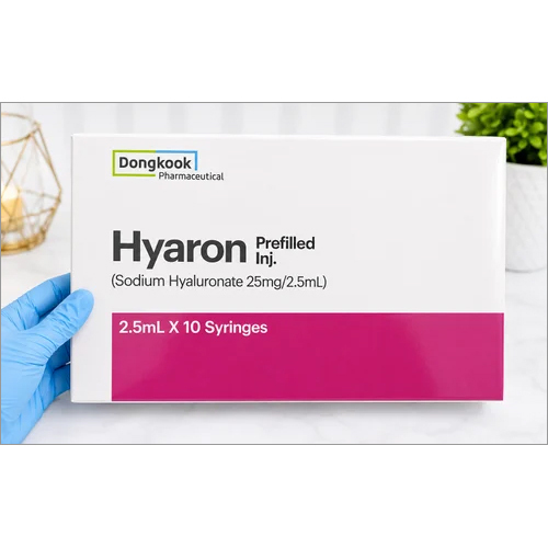 Hyaron Hydraulic Prefilled Skin Booster For Professional With 2.5ml 10 Syringes