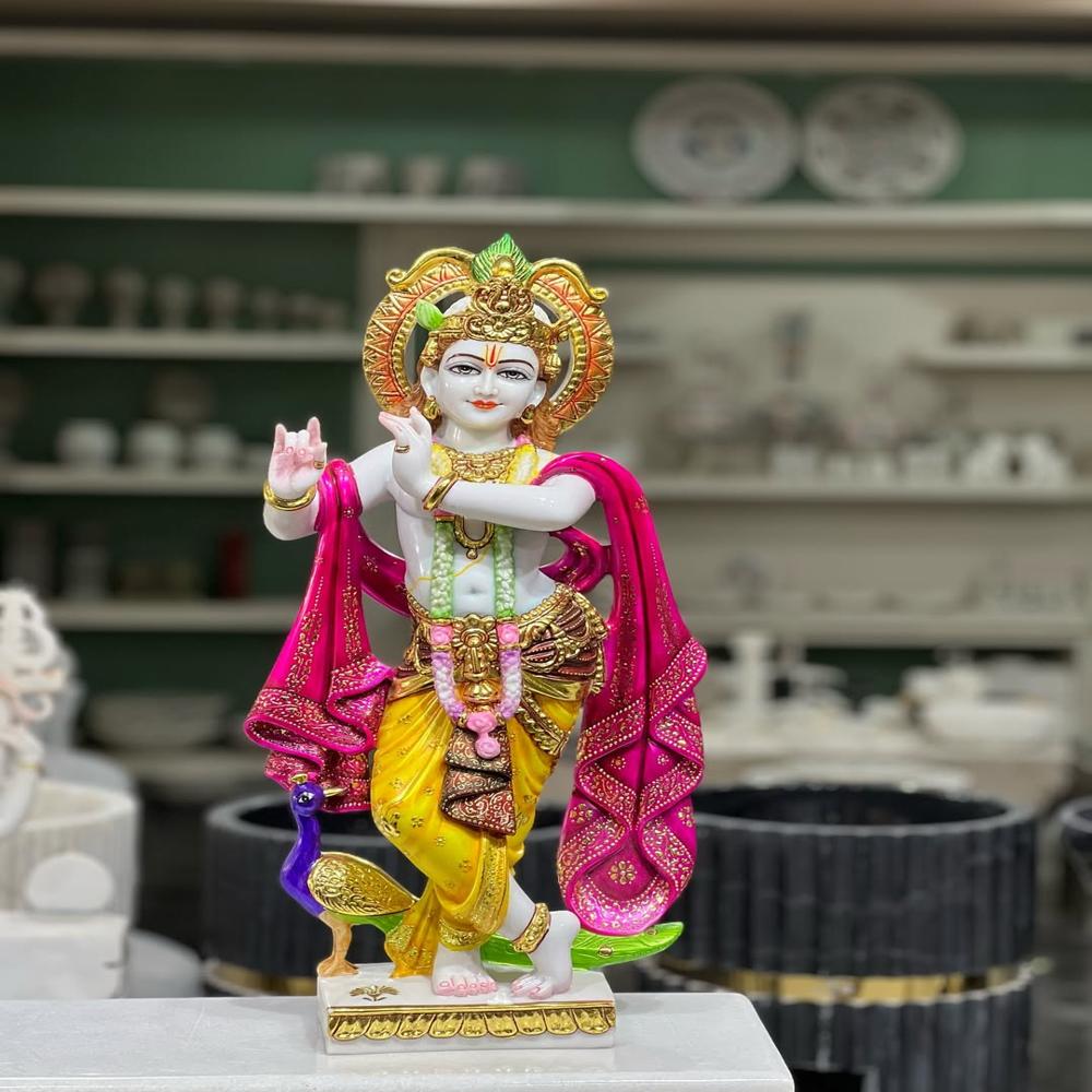 Laddu Gopal Krishn Ji Marble Statue